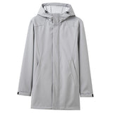 Giordano Men Jackets Polar Fleece-lined Mid-long Hooded Jacket Windproff Double Pockets Warm Casaco Masculino 01079652