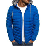 SHUJIN Slim Warm Coats Spring Winter Men's Lightweight Windproof Packable Warm Jacket Solid Color Jackests Outwear