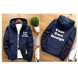 2019 S-6XL Your OWN Design Brand Logo/Picture White Custom Men and women jackets Plus Size Jacket Men Clothing Outdoor SA-8