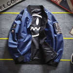 Spring And Autumn Baseball Collar Embroidered Letters Double-sided Jacket Youth Flying Suit Men's Jacket Dropshipping