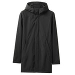 Giordano Men Jackets Polar Fleece-lined Mid-long Hooded Jacket Windproff Double Pockets Warm Casaco Masculino 01079652