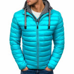 SHUJIN Slim Warm Coats Spring Winter Men's Lightweight Windproof Packable Warm Jacket Solid Color Jackests Outwear