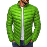 SHUJIN Slim Warm Coats Spring Winter Men's Lightweight Windproof Packable Warm Jacket Solid Color Jackests Outwear