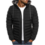 SHUJIN Slim Warm Coats Spring Winter Men's Lightweight Windproof Packable Warm Jacket Solid Color Jackests Outwear