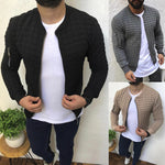 Quality Men's Autumn Pleats Fit Jacket Zipper Casual Cardigan Coat Sports Casual Men Hip Hop Man Jacket Bomber Jackets