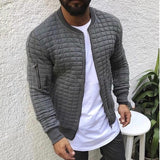 Quality Men's Autumn Pleats Fit Jacket Zipper Casual Cardigan Coat Sports Casual Men Hip Hop Man Jacket Bomber Jackets