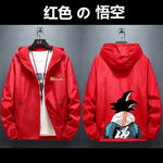 Men Fashion Hip Hop Windbreaker Jackets Japanese Casual Hooded Jackets Streetwear Men Women Loose  Harajuku Devil Coat Male