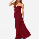 Sexy Women Multiway Wrap Convertible Boho Maxi Club Red Dress Bandage Long Dress Party Bridesmaids Infinity Robe Longue Femme